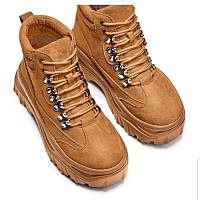 1, Замшевые натуральные ботинки ботильоны на платформе Бата BATA (Оригинал) (Размер 25-25,5 см)