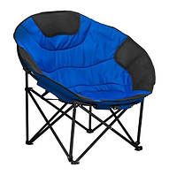 Удобный стул складной для пикника черно-синий BST 590355