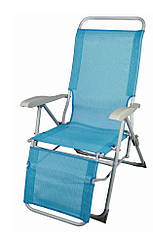 Стілець-крісло для пікніка складаний блакитний BST 590360