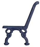 Лавка Ретро 180 см дерев'яна на чавунних ніжках для саду парка, фото 2