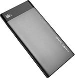 Зовнішній акумулятор АКБ (Power Bank) модель XO-PB68 13000 mAh (підтримка QC 3.0), чорний колір, фото 3