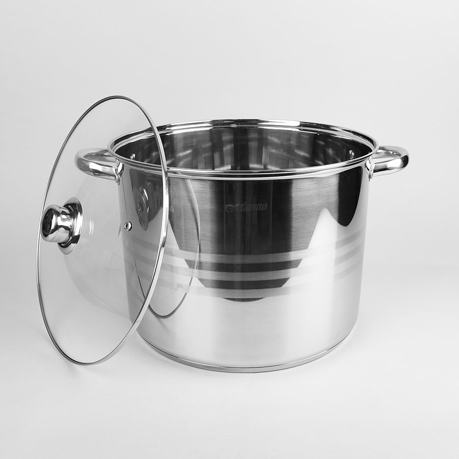 Каструля MAESTRO з кришкою нержавіюча сталь 14 л 30*20см 3517-14м, фото 1