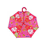 Дитячий парасольку-навпаки Up-Brella Lucky Cat-Rose Red зворотного складання, фото 2