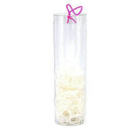 Гумки для волосся в тубі (100 шт.) білі, чорні