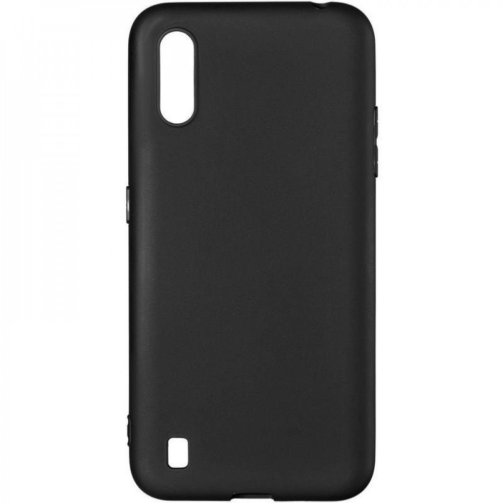 Чохол-накладка Original Silicon Case для Samsung Galaxy A01, Black, фото 1