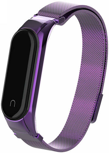 Міланська Петля Mi Band 4 Thin Mesh Purple (Сяоми Ми Бэнд 4) (ID ...