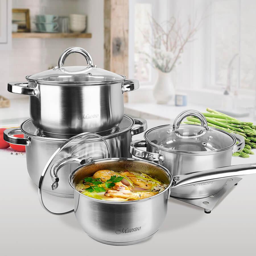 Набір каструль MAESTRO на 9 пр 2021м, фото 1
