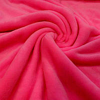 Ткань махра полированная Ярко Розовий