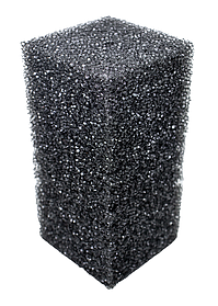 Фільтрувальна губка для фільтра акваріумного квадрата великопориста 10х10х20 см