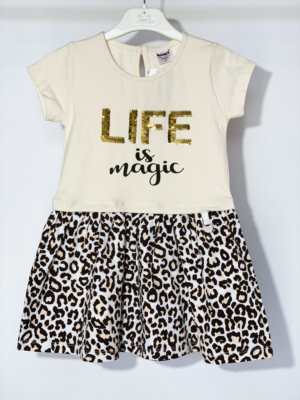 Сукня для дівчинки Wanex 40418 98 см Бежевий, фото 1