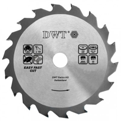 Диск пильний по дереву DWT CS-R16/184(Z=12) , 184 мм  YLP