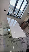 Кухонний стіл Montana DT-115 білий глянець 1200 (1600) х 800 х 760 мм, фото 4