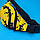 Стильна жіноча сумка на пояс ( бананка для дівчинки з котиками ) жовтий, фото 3
