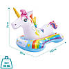 Дитячий надувний пліт для катання Intex 57552 "Єдиноріг", 163х86 см, фото 4