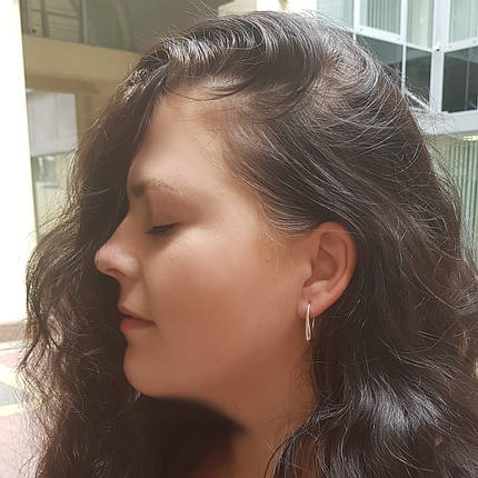 Крапля, Крапля на петельці, сережки, фото 3