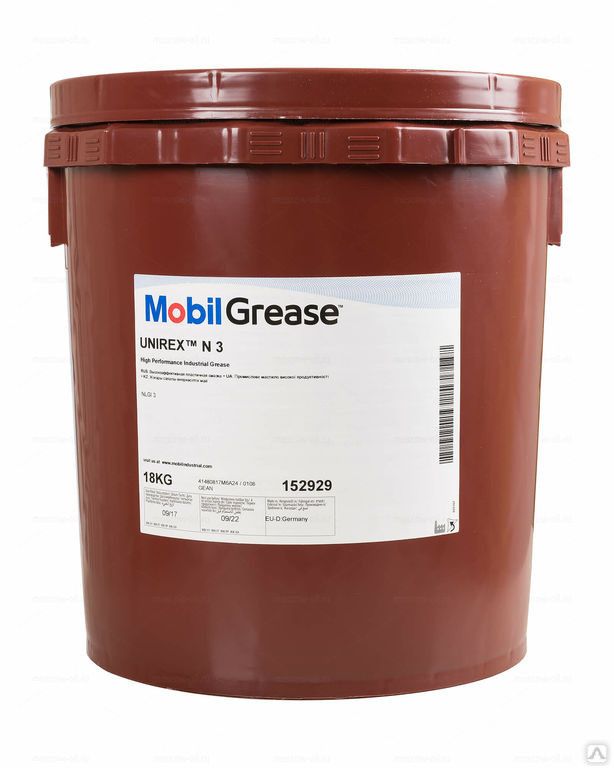 Мастило Mobil Unirex N 3 18кг