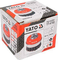 Щітка - крацовка YATO *чашка* Ø=75мм [6/36] YT-4768