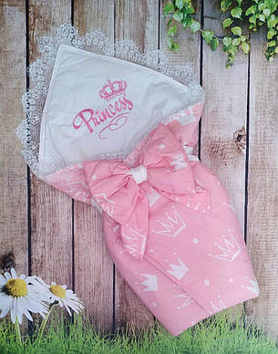 Дитячий літній конверт на виписку конверт-ковдра ЛІТО конверт-плед для новонародженого, фото 2