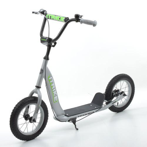 Самокат підлітковий на надувних колесах 12" SR 2-043 Сірий., фото 1