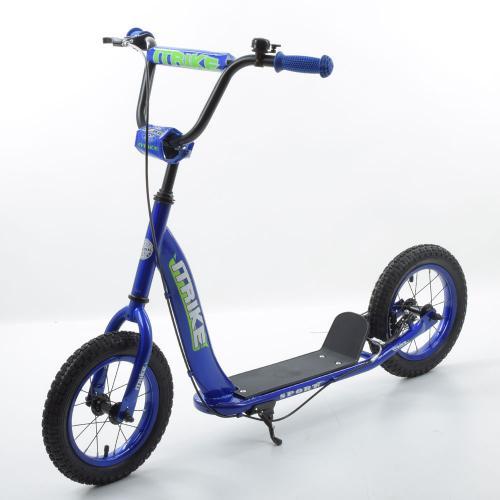 Самокат підлітковий на надувних колесах 12" SR 2-043. Синій