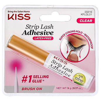 Клей для накладних вій KISS Strip Eyelash Adhesive Прозорий 5 г