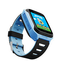 Дитячий розумний смарт-годинник Smart baby watch Q529 GPS з камерою прослуховування для дітей із трекером Блакитний, фото 3