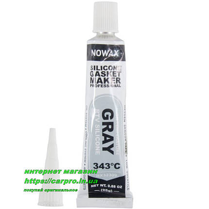 Герметик формувач прокладок високотемпературний Сірий Nowax Gasket Maker GRAY, фото 2