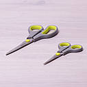 Ножиці універсальні 2пр. з нержавіючої сталі з пластиковими ручками (14см; 21.5 см), фото 2