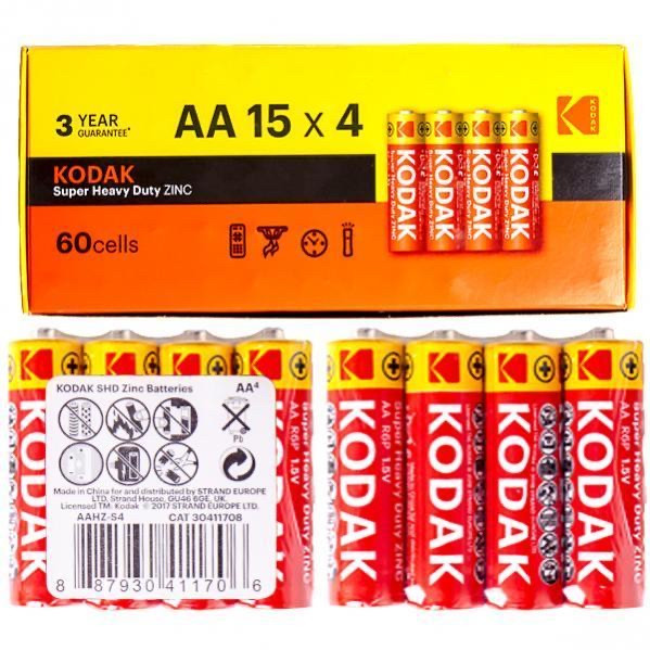 Батарейки AA LR6 Kodak сольові пальчики