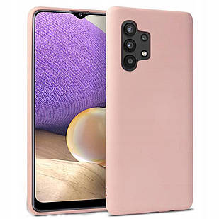 Чохол Silicone Case Full Pink для Samsung Galaxy A32