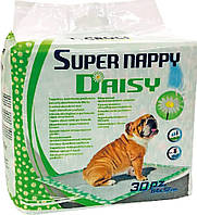 213135 Croci Super Nappy Daizy Пеленки для собак c ароматом ромашки 84х57, 30 шт