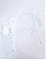 Дитячий реглан-лонгслів білий на 2 роки