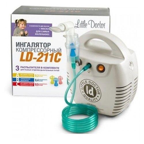 Інгалятор Little Doctor LD-211C білий компресорний гарантія 3 роки