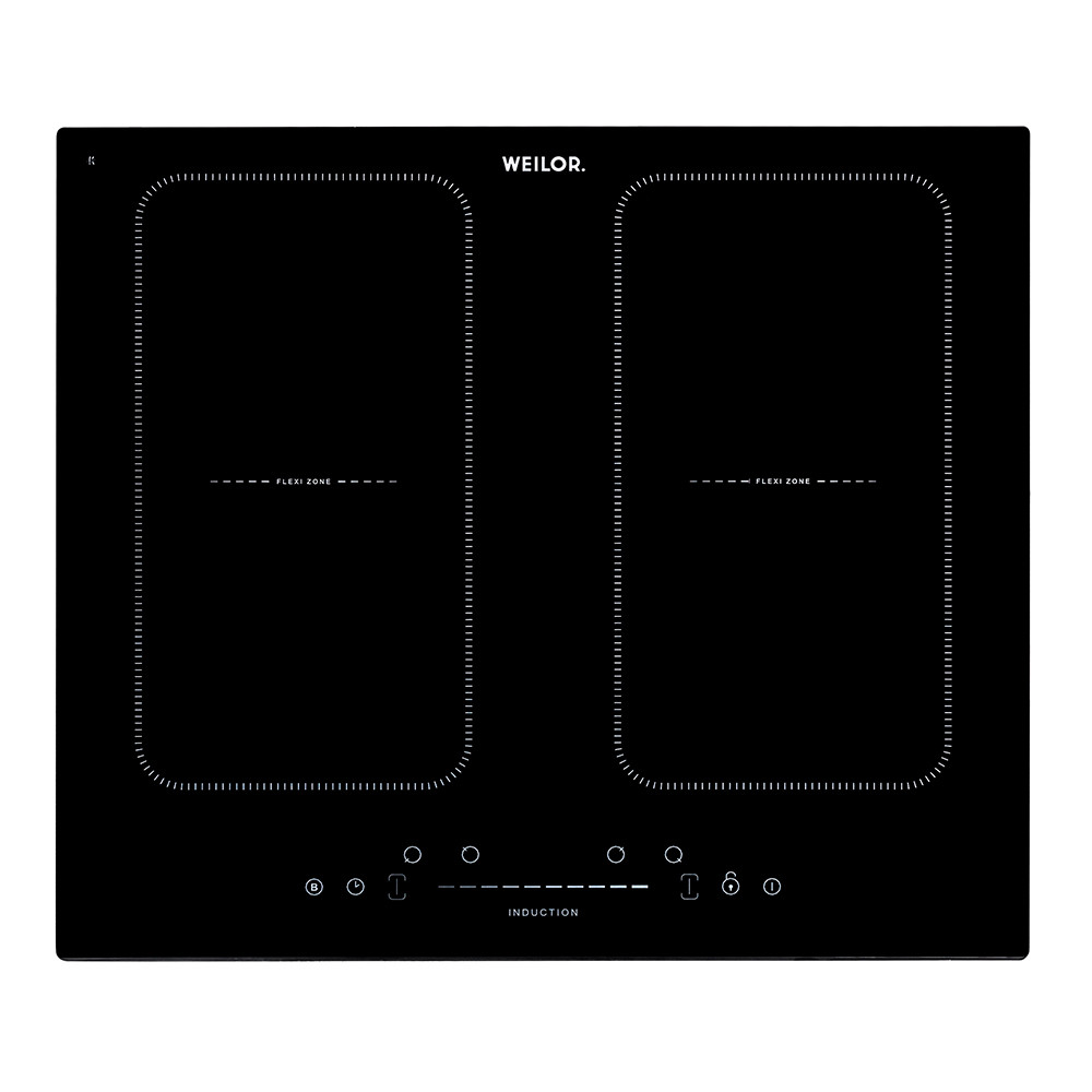 Індукційна варильна поверхня WEILOR WIS 690 BLACK, чорна електрична склокерамічна, Flexi Zone, фото 1
