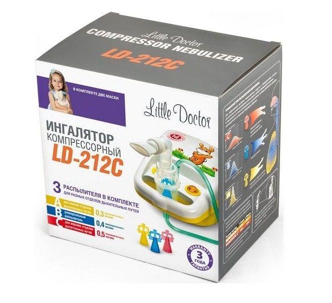 Інгалятор Little Doctor LD-212C жовтий для дітей компресорна гарантія 3 роки