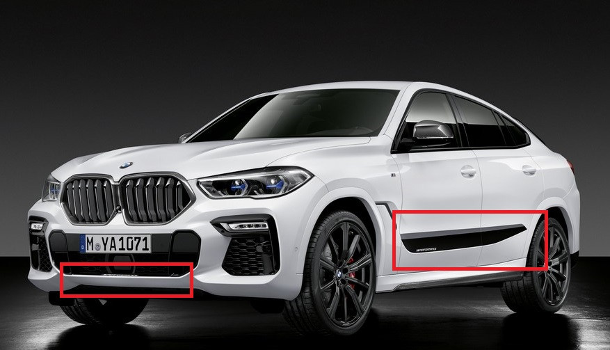Акцентні плівки M Performance для BMW X6 G06