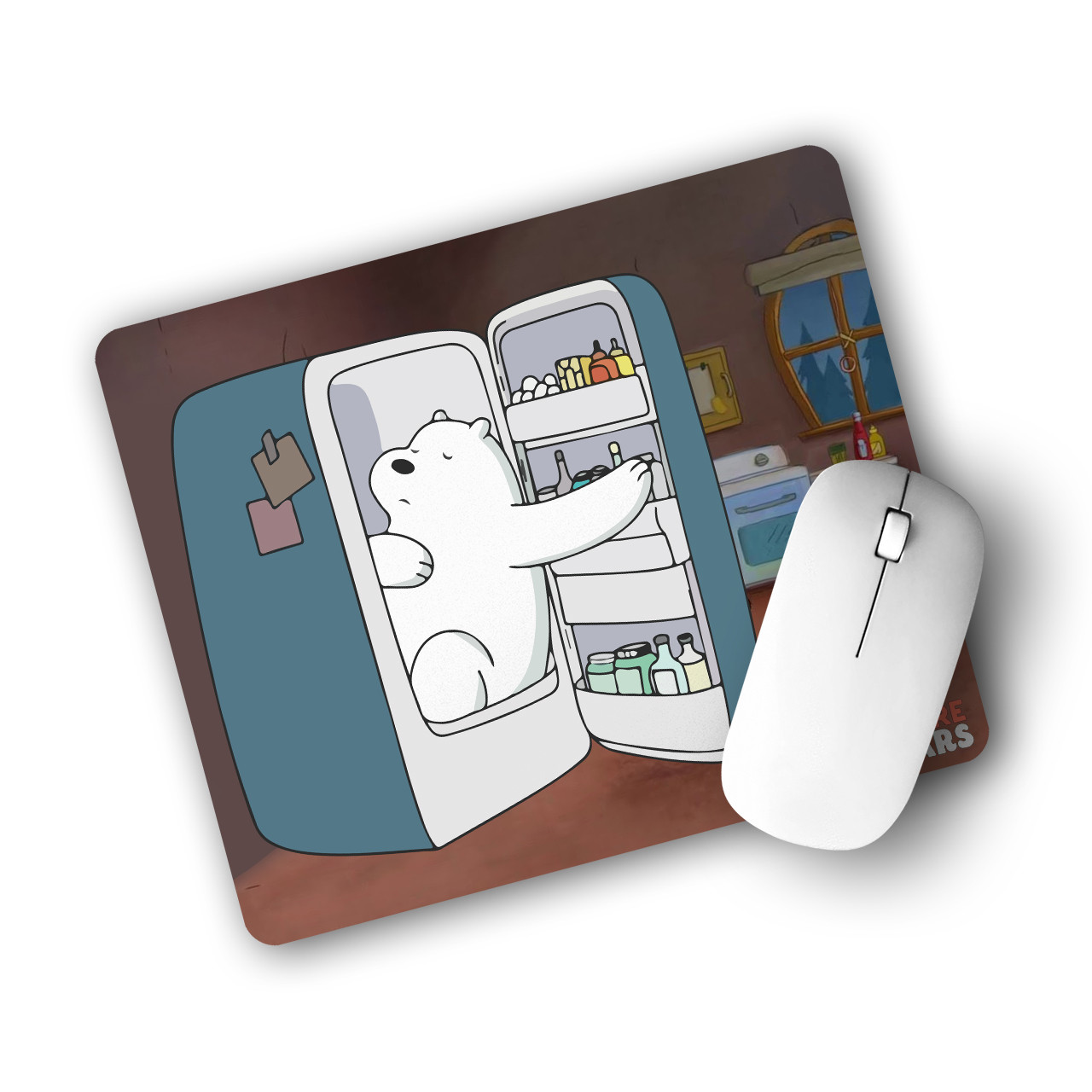 Килимок для мишки Вся правда про ведмедів (We Bare Bears), коврик комп'ютерний