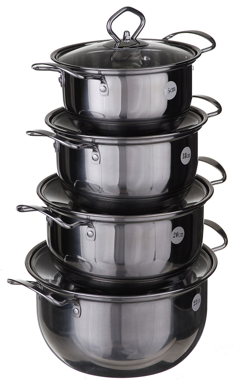 Набір каструль A-PLUS 8 предметів (2062) (В057)