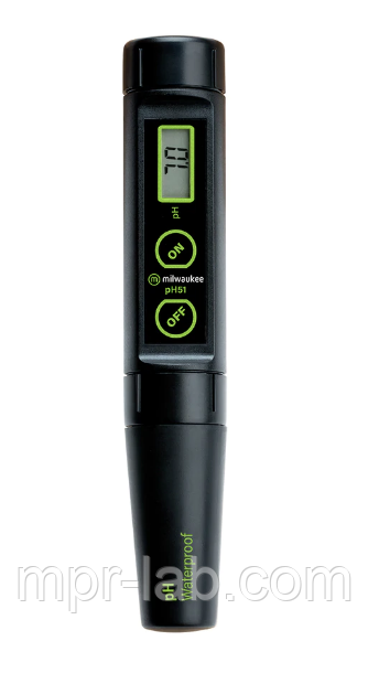 ДЕМО. Професійний вологозахищений pH-метр Milwaukee pH51 pH 0.0-14.0 ±0.1 pH, ручне калібрування , Угорщина, фото 1