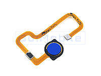 Шлейф для Xiaomi Redmi Note 8T зі сканером відбитка пальця синій оригінал із розбирання