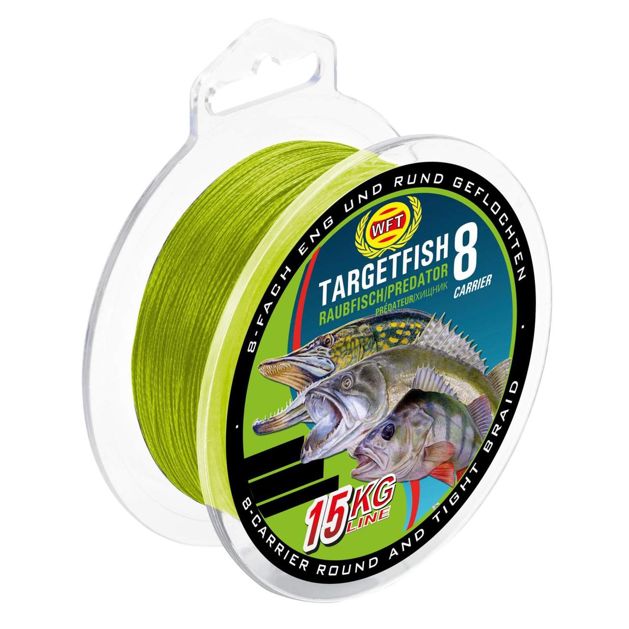 Шнур WFT TF8 RAUBFISCH Chartreuse 150 м 0.08 мм 6 кг