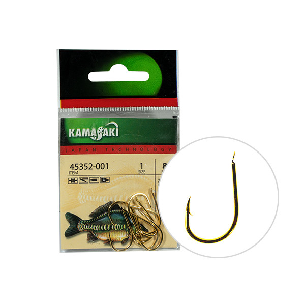 Гачок Kamasaki Carbon P807 Gold №4 (10шт.)
