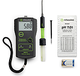 Професійний PH-метр Milwaukee MW101 PRO, 0.00-14.00 pH ±0.02 pH, калібрування ручне, Угорщина, фото 2