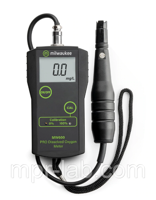 Оксиметр Milwaukee MW600 PRO 0.0 - 19.9 мг/літр, АТС, калібрування ручне, Угорщина