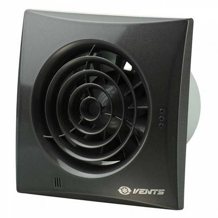 Витяжний вентилятор Vents 125 Квайт чорний, фото 1