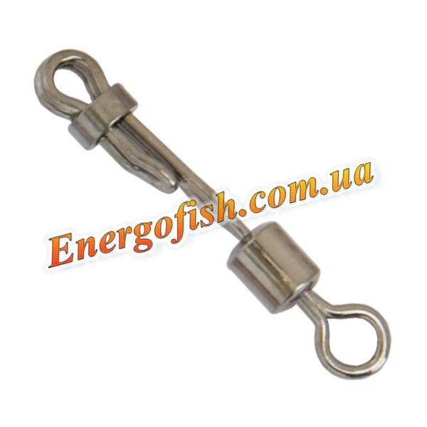 Вертлюг швидкозмінний №2 Cralusso Side-Line Rolling Swivel (6шт.) (2120)
