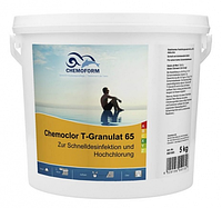 Chemochlor-T-Granulat 65 (гранулят) Быстрорастворимый хлорпрепарат для ударного хлорирования 5 кг. 0501005