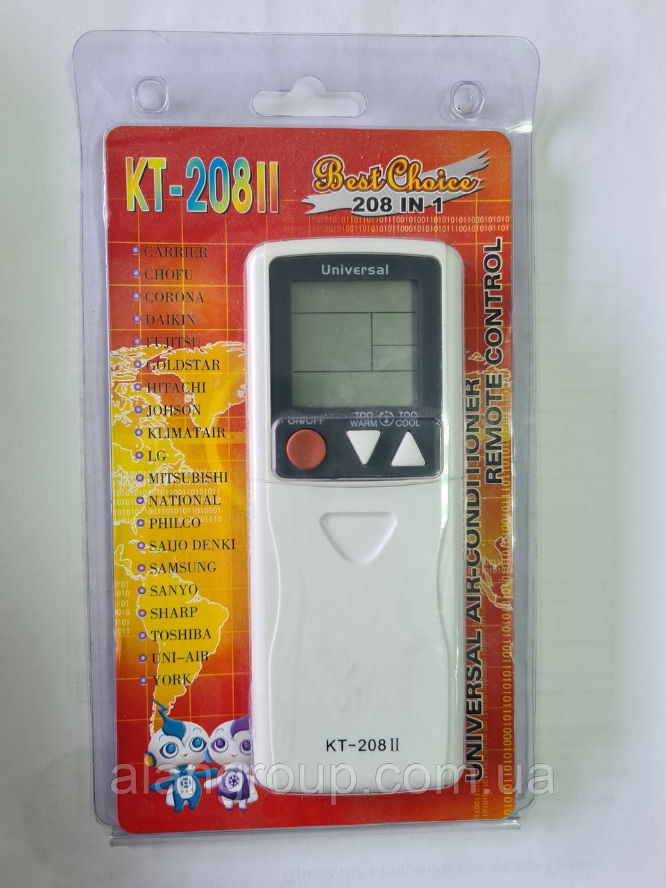 Пульт кондиціонерний КТ 208II Універсальний