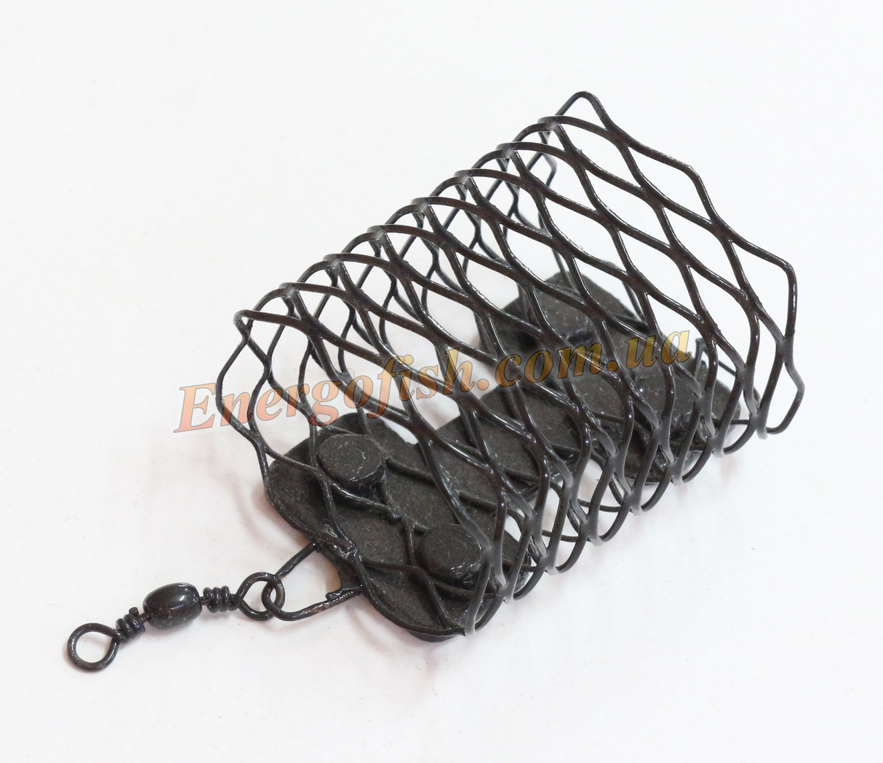 Годівниця фідерна 60г метал з вертлюгом чорна