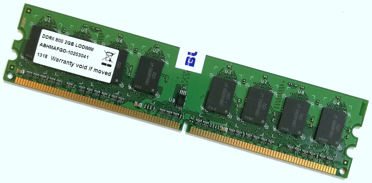 Оперативна пам'ять DIMM DDR2 2Gb 800MHz PC2 6400U CL6 1Rx8 Б/В MIX